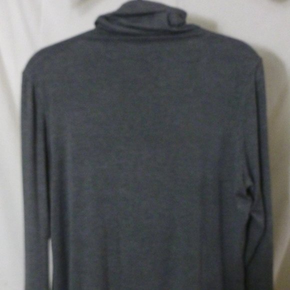 Halogen 1X Layering Turtleneck Stretch Fabric Gray EUC Plus Size Turtleneck - Picture 1 of 6